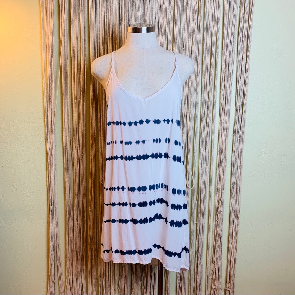 Blue Life Tie Dye Slip Dress/Cover Up size M